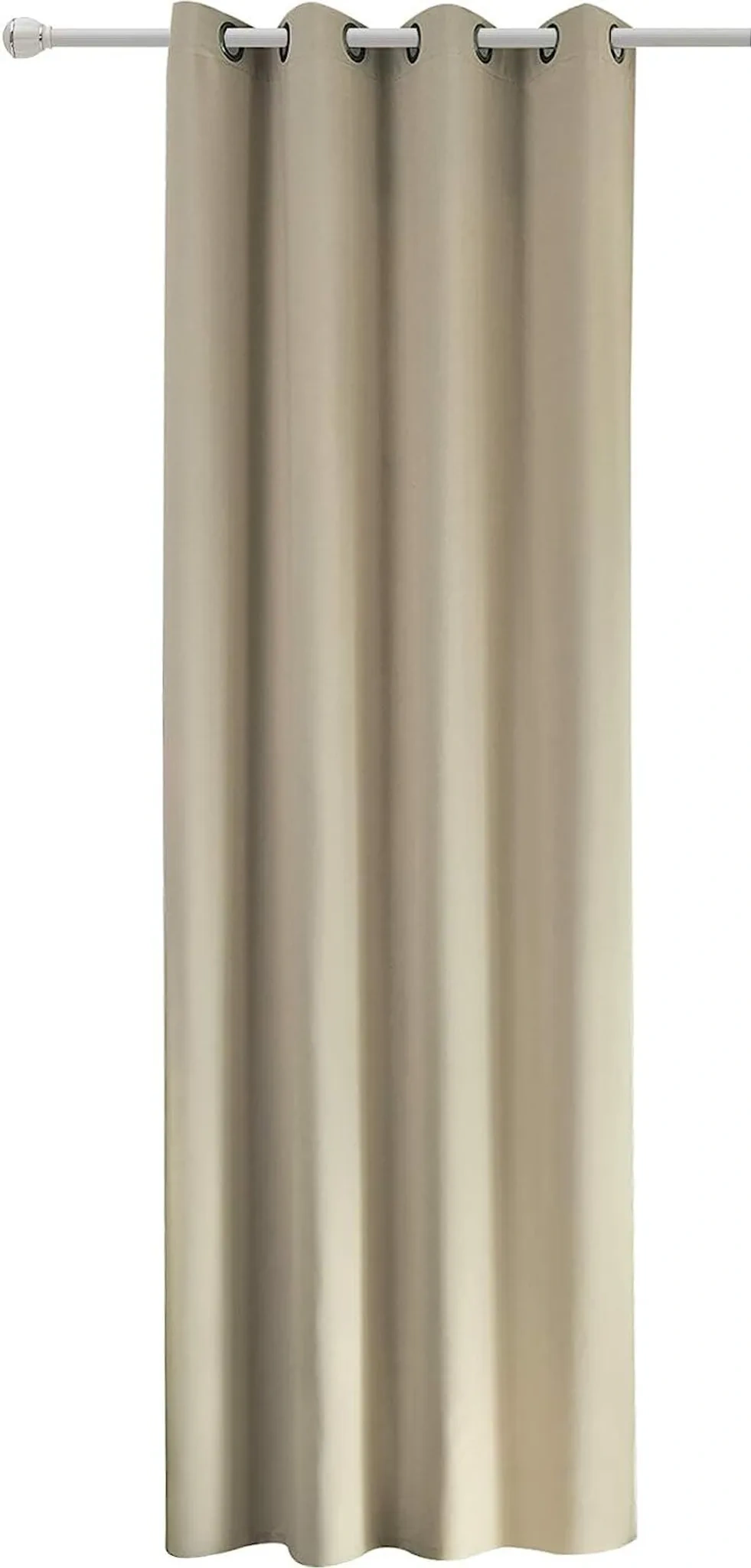 WOLTU Verdunkelungsvorhang mit Ösen 135×225 cm – Sand, 1 Stück