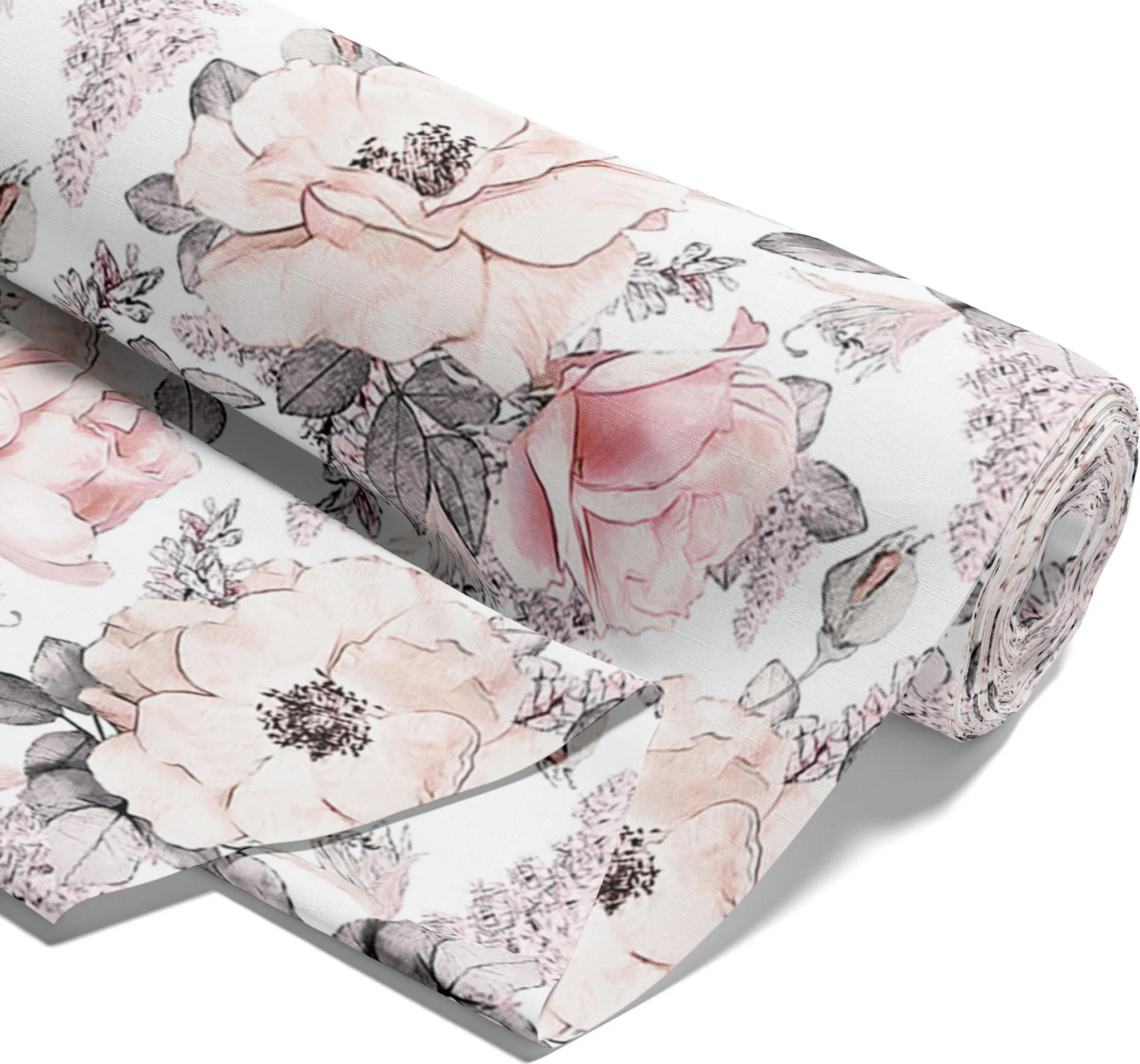 Baumwollstoff Meterware „Wilde Rose“ – 160 cm Breite