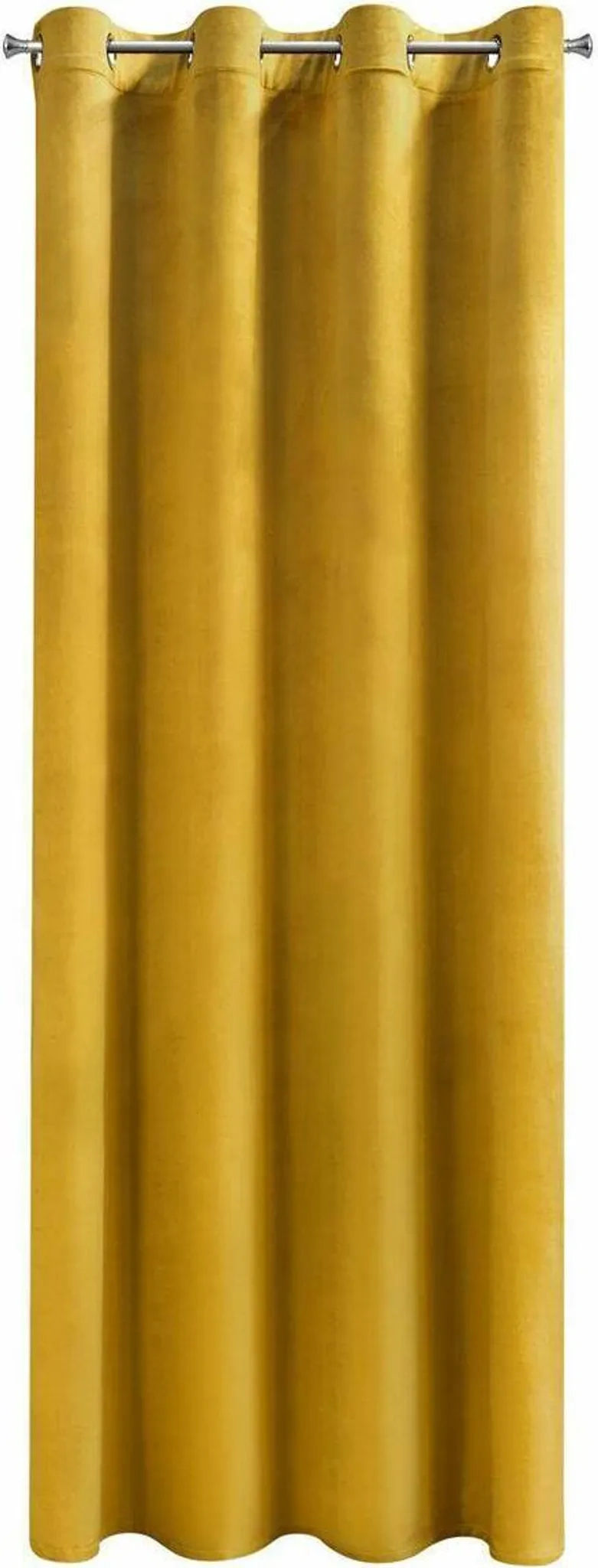 Eurofirany ROSA Samtvorhang 140×250 cm – Braun, Ösen, 1 Stück