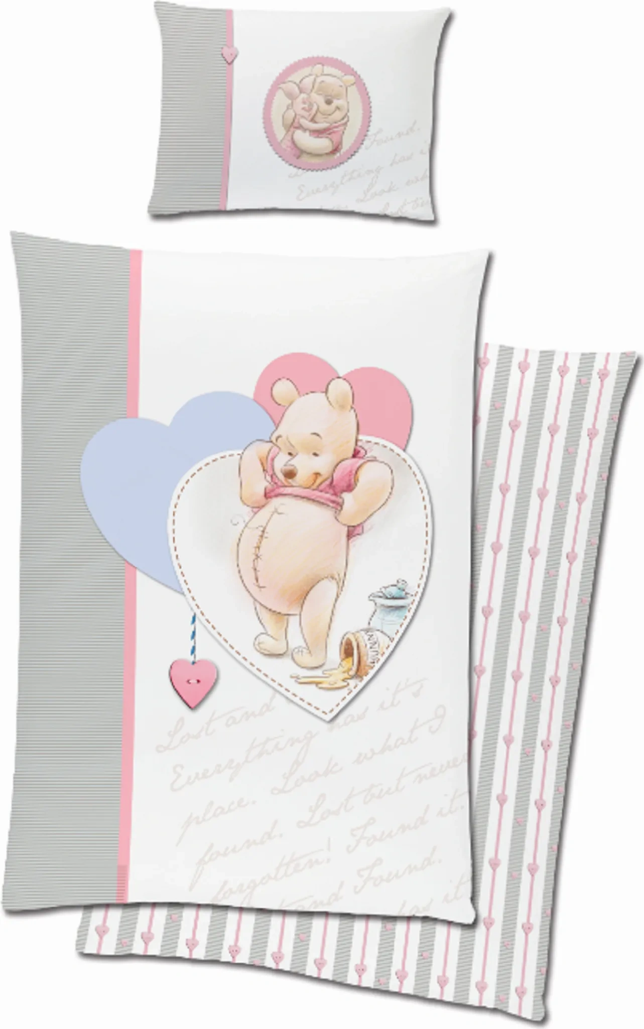 Baby Bettwäsche-Set „Winnie the Pooh – Love“ 100×135 cm – Disney