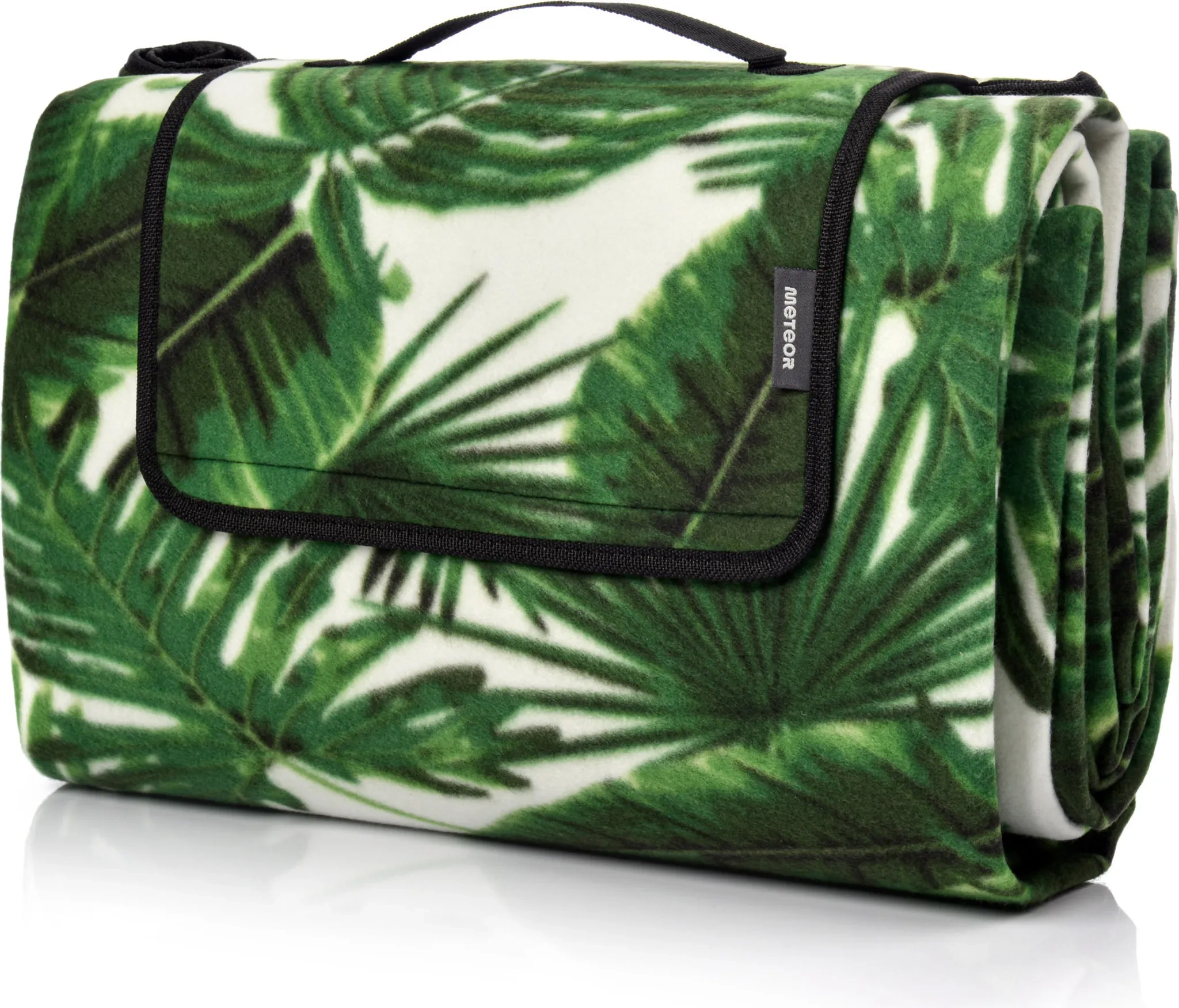 Meteor Picknickdecke mit Blätter-Design – 175×200 cm, ALU-beschichtet