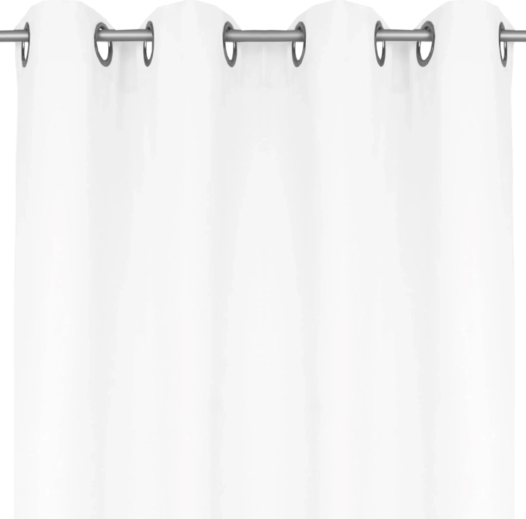 Blickdichte Gardine 140×145 cm – Weiß, mit Ösen