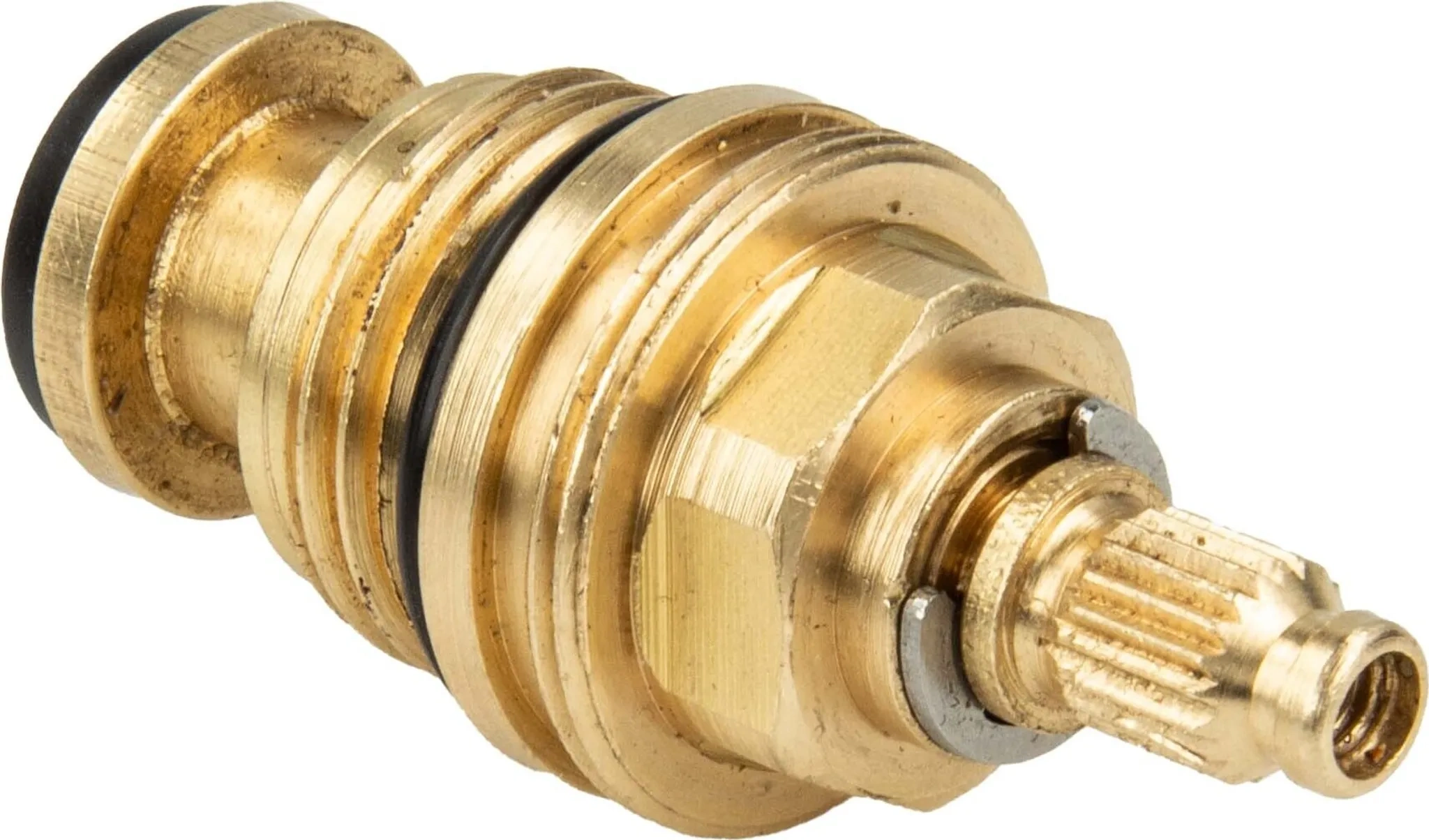 tecuro Universal Ventiloberteil 1/2" – Messing, für Zweigriff-Armaturen & Ventile