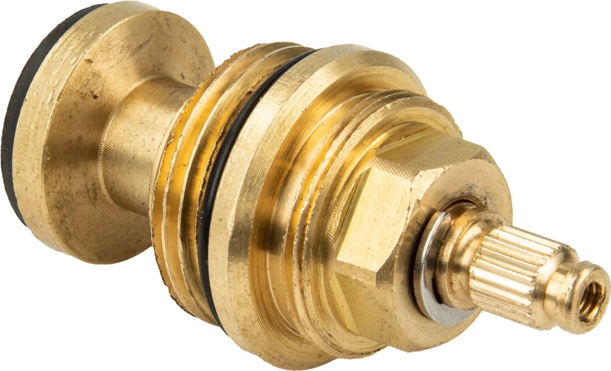 tecuro Universal Ventiloberteil 3/4" – Messing, für Zweigriff-Armaturen & Ventile