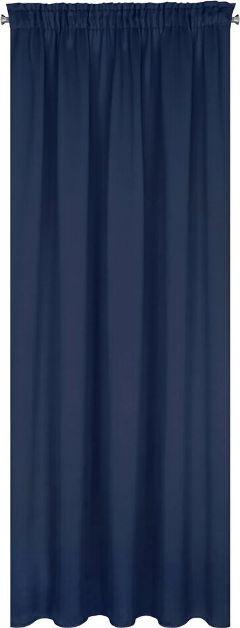 Eurofirany LOGAN Vorhang 135×270 cm – Marineblau mit Kräuselband