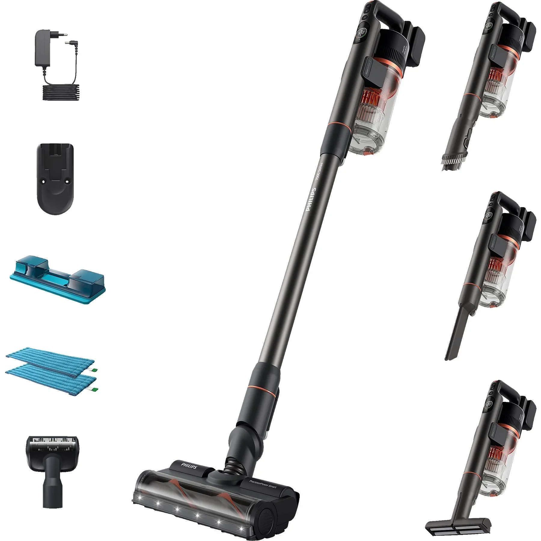 Philips 7000 Series XC7055/01 Aqua – kabelloser Stielsauger