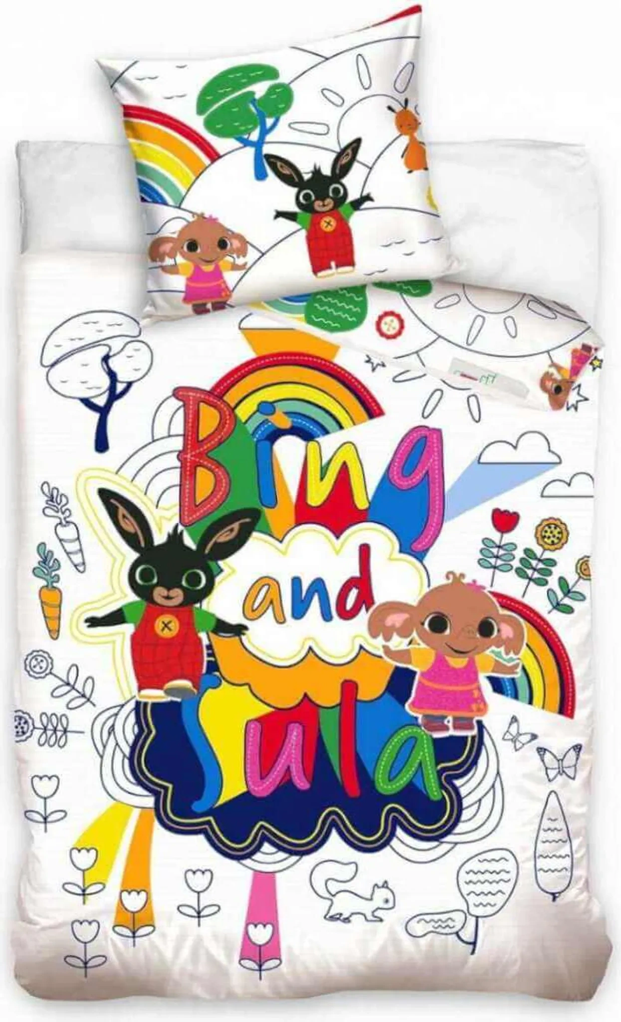 Kinderbettwäsche „Bing der Hase“ 100×135 cm – Carbotex
